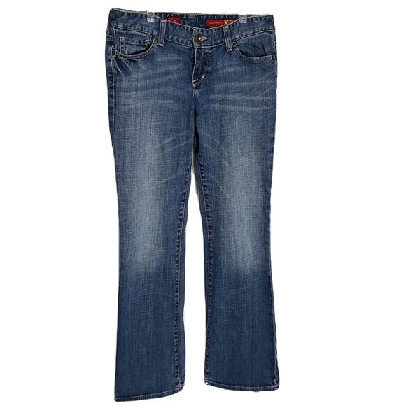 X2 Quality Denim Womens Jeans Size 6L w10 Stella Bootcut Blue Denim Low Rise - Picture 1 of 12
